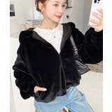 ショート丈ジップパーカーフェイクファーブルゾン | moment+ | 詳細画像20 