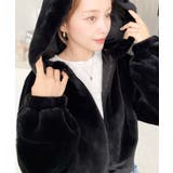 ショート丈ジップパーカーフェイクファーブルゾン | moment+ | 詳細画像22 