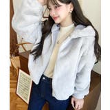 ショート丈ジップパーカーフェイクファーブルゾン | moment+ | 詳細画像29 