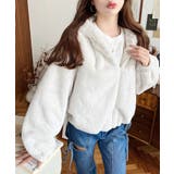 ショート丈ジップパーカーフェイクファーブルゾン | moment+ | 詳細画像3 