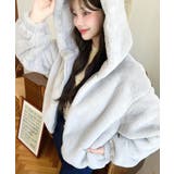 ショート丈ジップパーカーフェイクファーブルゾン | moment+ | 詳細画像34 