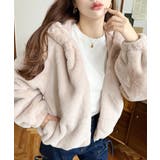 ショート丈ジップパーカーフェイクファーブルゾン | moment+ | 詳細画像36 