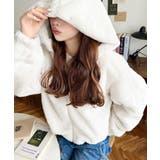 ショート丈ジップパーカーフェイクファーブルゾン | moment+ | 詳細画像4 