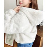 ショート丈ジップパーカーフェイクファーブルゾン | moment+ | 詳細画像5 