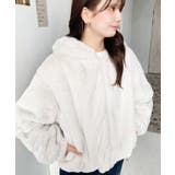 ショート丈ジップパーカーフェイクファーブルゾン | moment+ | 詳細画像6 