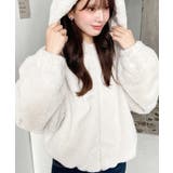 ショート丈ジップパーカーフェイクファーブルゾン | moment+ | 詳細画像7 