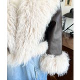 フェイクレザー×シープファームートン風ライダースジャケットブルゾン | moment+ | 詳細画像22 