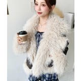 フェイクレザー×シープファームートン風ライダースジャケットブルゾン | moment+ | 詳細画像31 