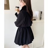 ファーティペット付きミドル丈バルーントレンチコート(バルーンコート) | moment+ | 詳細画像37 
