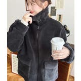 2WAYアレンジカラーテディベアボアブルゾン | moment+ | 詳細画像19 