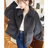 2WAYアレンジカラーテディベアボアブルゾン | moment+ | 詳細画像21 