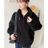 2WAYアレンジカラーテディベアボアブルゾン | moment+ | 詳細画像33 