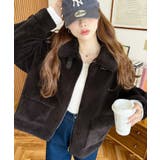 ブラウン | 2WAYアレンジカラーテディベアボアブルゾン | moment+