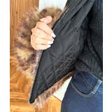 フェイクレザー×フェイクファームートン風裏地キルトフライトジャケット | moment+ | 詳細画像33 