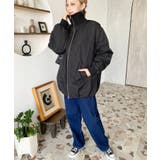 裏地キルティングスタンドリブカラーコクーンブルゾン | moment+ | 詳細画像22 