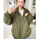 裏地キルティングスタンドリブカラーコクーンブルゾン | moment+ | 詳細画像24 