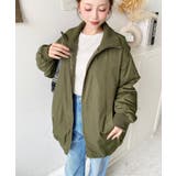 裏地キルティングスタンドリブカラーコクーンブルゾン | moment+ | 詳細画像27 