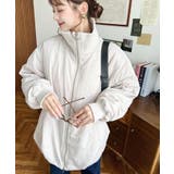 裏地キルティングスタンドリブカラーコクーンブルゾン | moment+ | 詳細画像3 