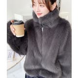 2wayアレンジカラーファーブルゾン | moment+ | 詳細画像24 