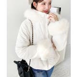 ベルト付きフードファーダウンジャケット | moment+ | 詳細画像11 