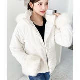 ベルト付きフードファーダウンジャケット | moment+ | 詳細画像13 