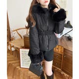 ベルト付きフードファーダウンジャケット | moment+ | 詳細画像17 