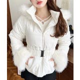 ベルト付きフードファーダウンジャケット | moment+ | 詳細画像2 