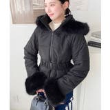 ベルト付きフードファーダウンジャケット | moment+ | 詳細画像24 