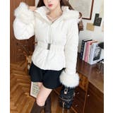 ベルト付きフードファーダウンジャケット | moment+ | 詳細画像3 