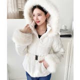 ベルト付きフードファーダウンジャケット | moment+ | 詳細画像9 