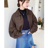 2WAYカラーフェイクスエードショートブルゾン | moment+ | 詳細画像13 