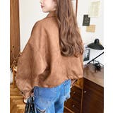 2WAYカラーフェイクスエードショートブルゾン | moment+ | 詳細画像15 