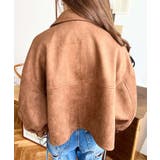 2WAYカラーフェイクスエードショートブルゾン | moment+ | 詳細画像27 