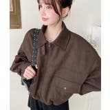 2WAYカラーフェイクスエードショートブルゾン | moment+ | 詳細画像3 