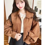 2WAYカラーフェイクスエードショートブルゾン | moment+ | 詳細画像32 