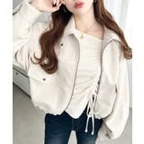 2WAYカラーフェイクスエードショートブルゾン | moment+ | 詳細画像38 