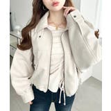 2WAYカラーフェイクスエードショートブルゾン | moment+ | 詳細画像39 