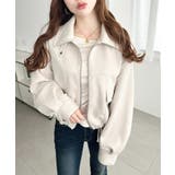 2WAYカラーフェイクスエードショートブルゾン | moment+ | 詳細画像40 