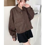 2WAYカラーフェイクスエードショートブルゾン | moment+ | 詳細画像5 