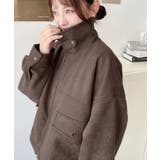 2WAYカラーフェイクスエードショートブルゾン | moment+ | 詳細画像9 