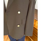 マットゴールド釦ダブルテーラードジャケット | moment+ | 詳細画像22 