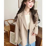 マットゴールド釦ダブルテーラードジャケット | moment+ | 詳細画像28 