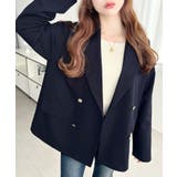 マットゴールド釦ダブルテーラードジャケット | moment+ | 詳細画像32 