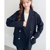 マットゴールド釦ダブルテーラードジャケット | moment+ | 詳細画像36 