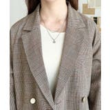 グレンチェックダブルテーラージャケットマットゴールド釦 | moment+ | 詳細画像15 