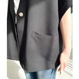 半袖テーラージャケット マットゴールド釦 | moment+ | 詳細画像12