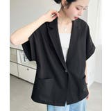 半袖テーラージャケット マットゴールド釦 | moment+ | 詳細画像16