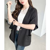 半袖テーラージャケット マットゴールド釦 | moment+ | 詳細画像3