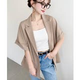 半袖テーラージャケット マットゴールド釦 | moment+ | 詳細画像31