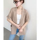 半袖テーラージャケット マットゴールド釦 | moment+ | 詳細画像32